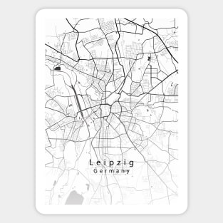 Leipzig Germany City Map Sticker